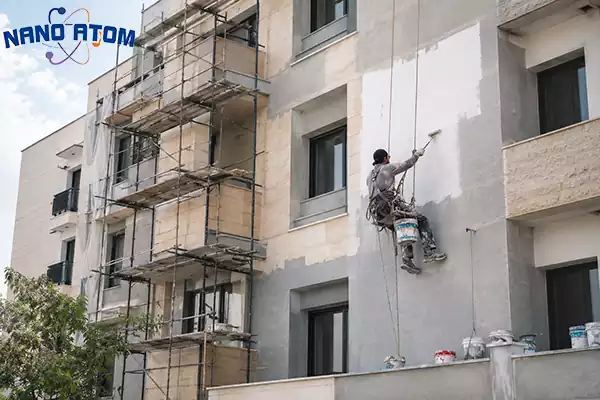 عوامل موثر بر قیمت رنگ نمای ساختمان در تهران شامل نوع رنگ متراژ نما زیرسازی و روش اجرا
