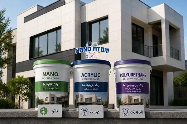 بهترین رنگ برای کاشی نمای ساختمان شامل رنگ نانو، اکریلیک و پلی‌یورتان